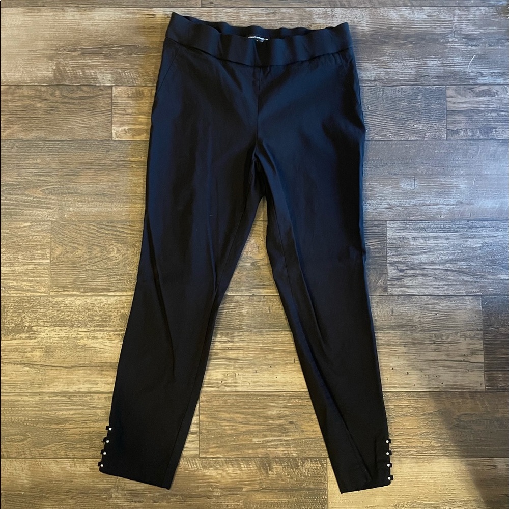 Black stretchy dress pants